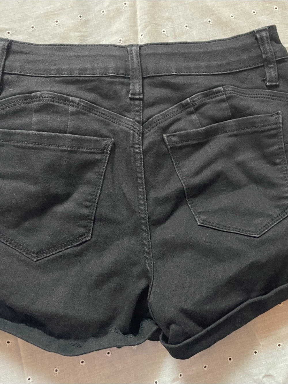 Wax Jean Black Denim Shorts - Picture 3 of 4